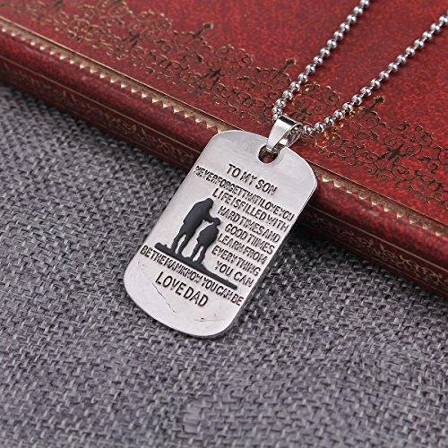 Ladies necklaces sculptural pendant shapes-SEXY SPARKLES inch To my son never forget that i love you.Life is filled with hard times and good times learn from everything you can. Be the man i know you can beinch  Necklace With inspirational pendant