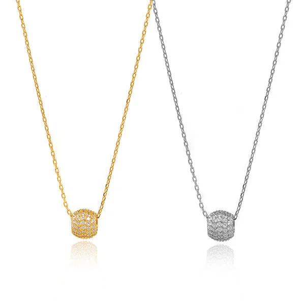 Ladies necklaces memory-inspired pieces-Mirrorball Necklace