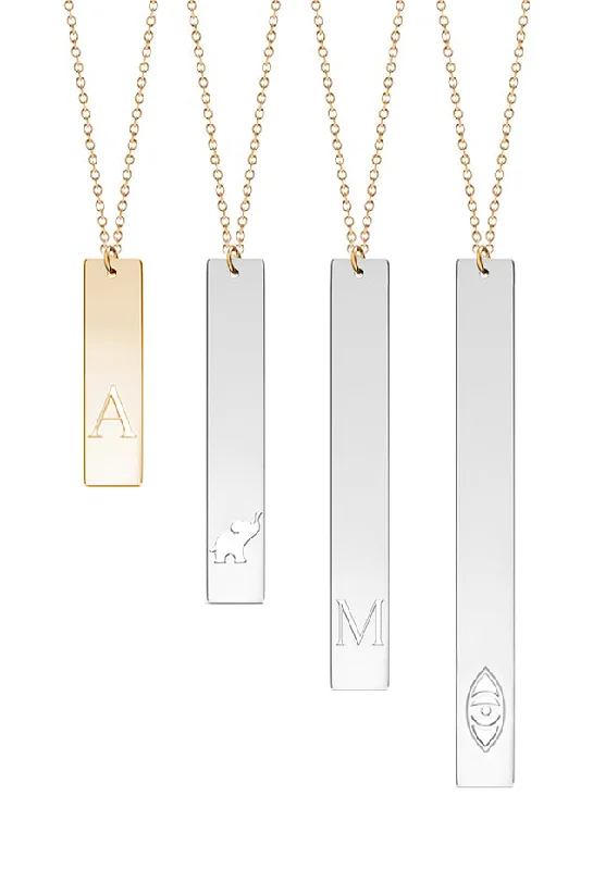 Ladies necklaces seasonal discount offers-Stella Vertical Bar Necklace