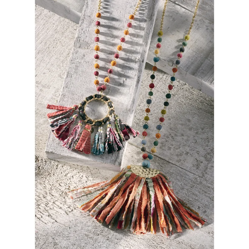 Ladies necklaces spring fashion designs-Cotton Necklace