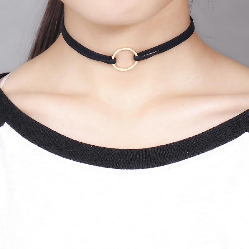 Ladies necklaces abstract form necklaces-Sexy Sparkles Women Girls Choker Necklace Choose Black Velvet Chokers, Multi color Triangle Pattern and more