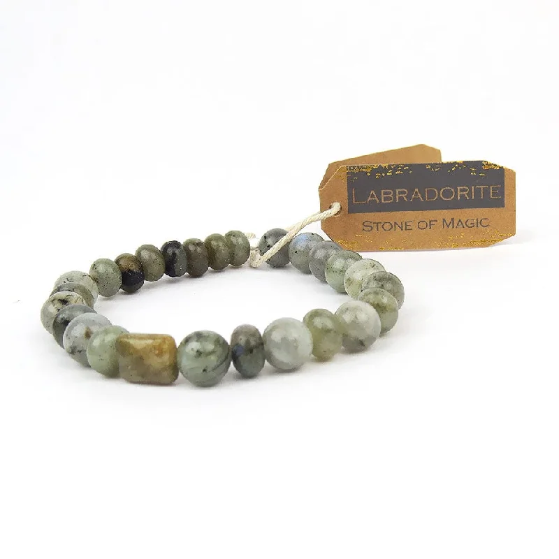 Ladies bracelets ethical diamond designs-Scout Labradorite Stone Stacking Bracelet