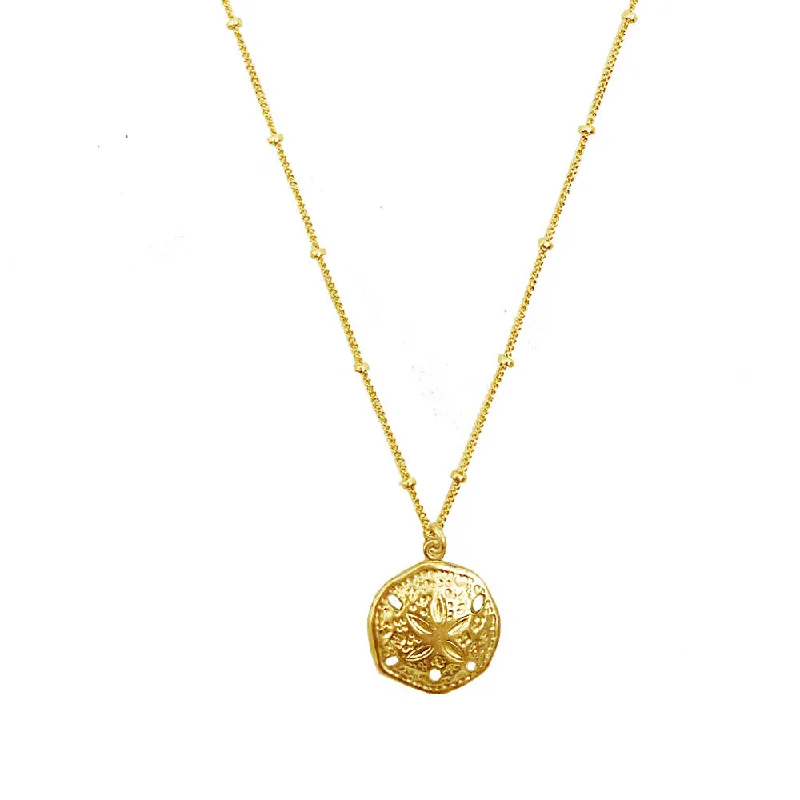 Ladies necklaces understated elegance styles-Sand Dollar Necklace