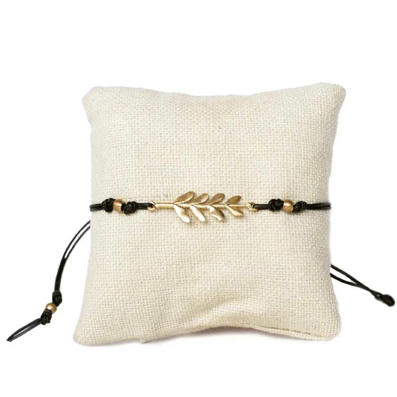 Ladies bracelets trillion cut styles-Olive Branch Bracelet