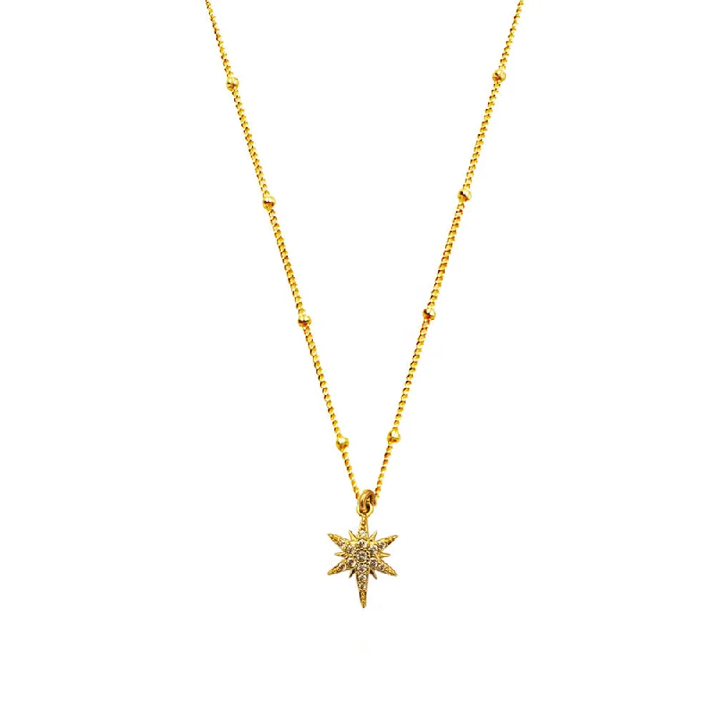 Ladies necklaces bold geometric designs-Estrella Necklace