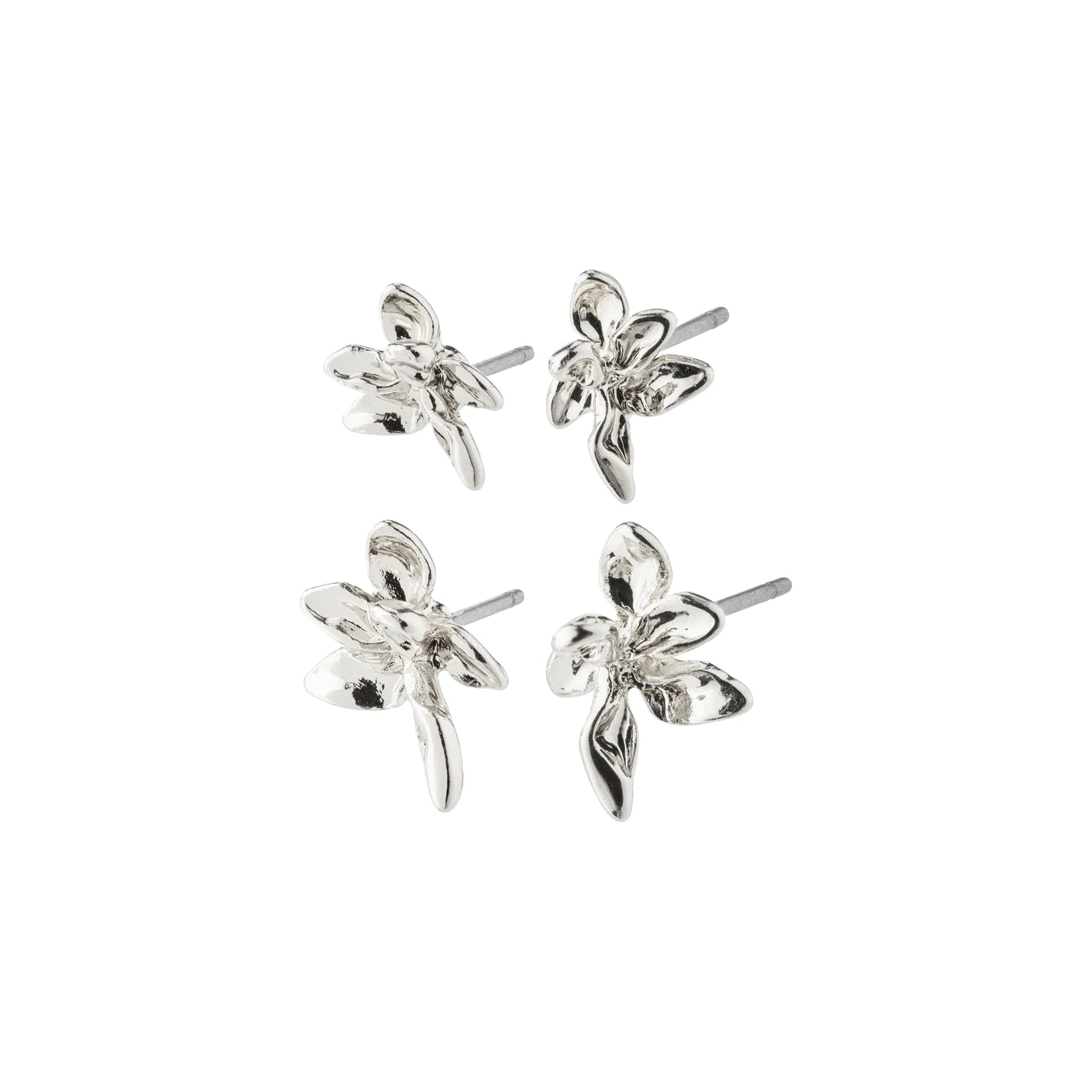 ladies earrings gift for wife-Riko Silver Plated Earring Set