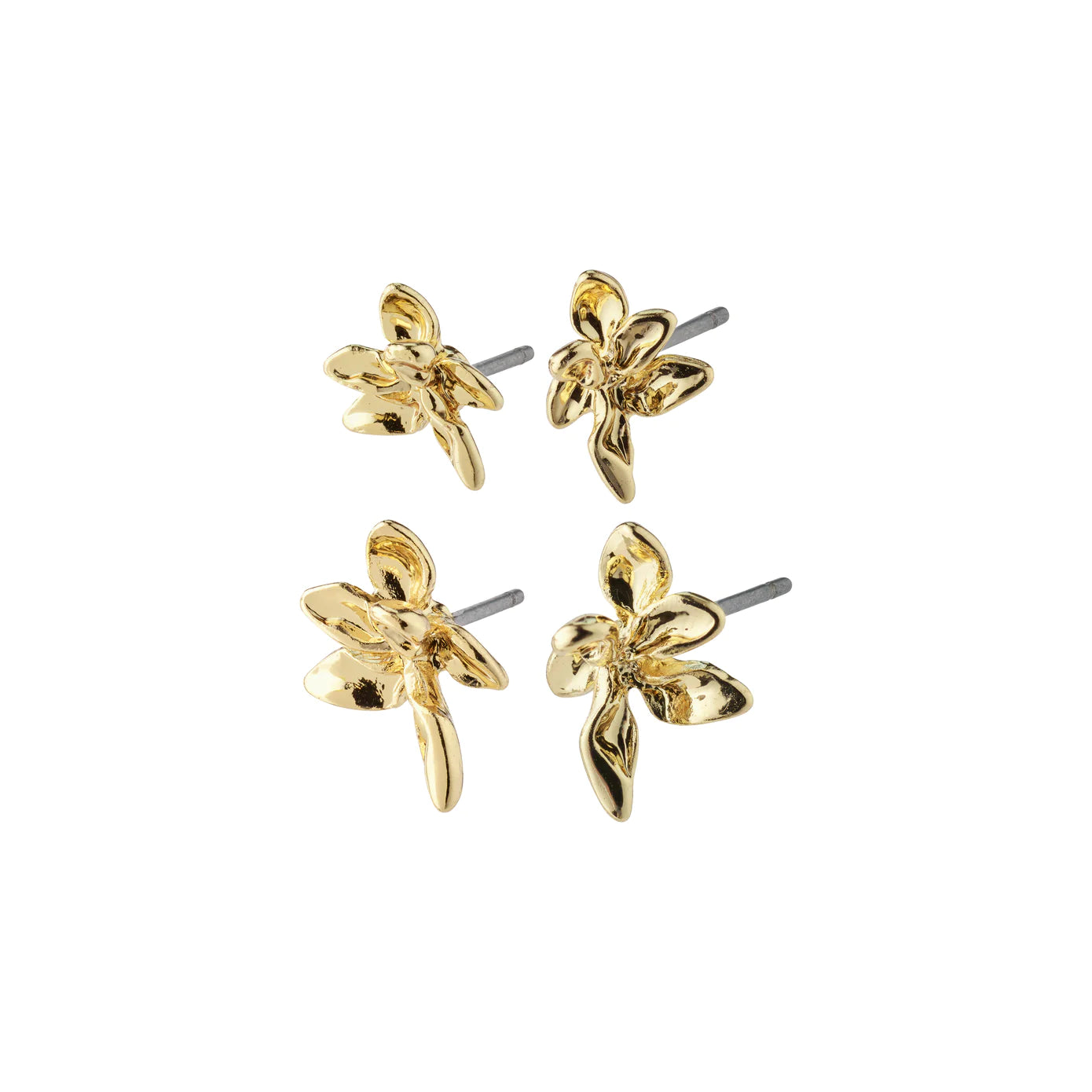 ladies earrings chic-Riko Gold Plated Earring Set