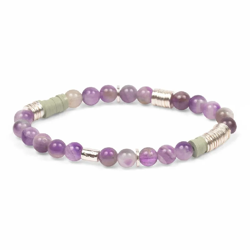 Ladies bracelets spring fashion designs-Scout Intermix Stone Stacking Bracelet - Amethyst