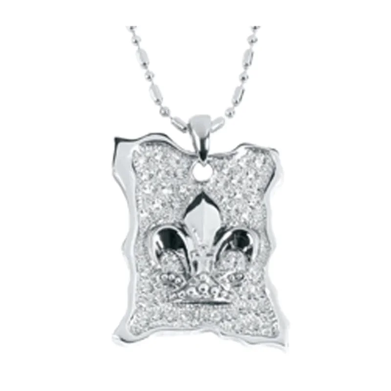 Ladies necklaces heart-shaped pendants-Fleur De Lis Necklace