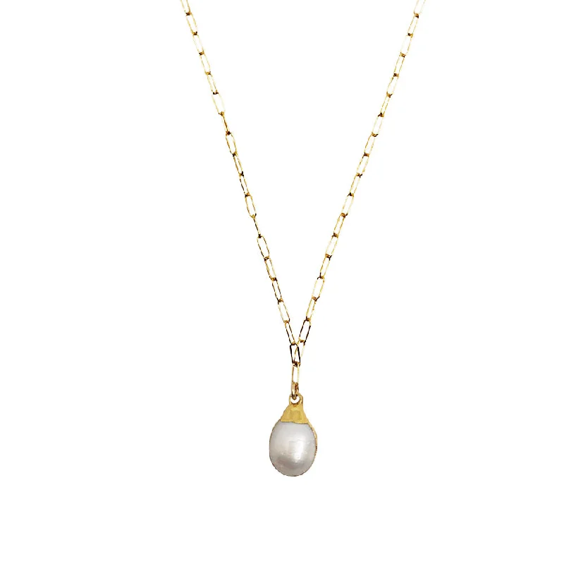 Ladies necklaces affordable price range-Goddess Pearl Necklace