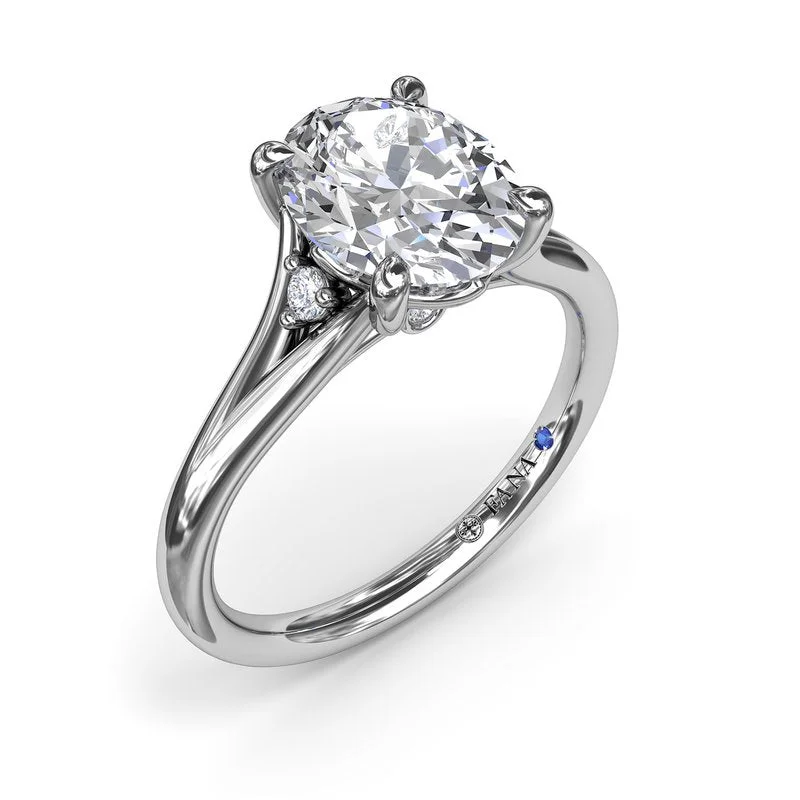 ladies engagement ring infinity-Split Shank Engagement Ring