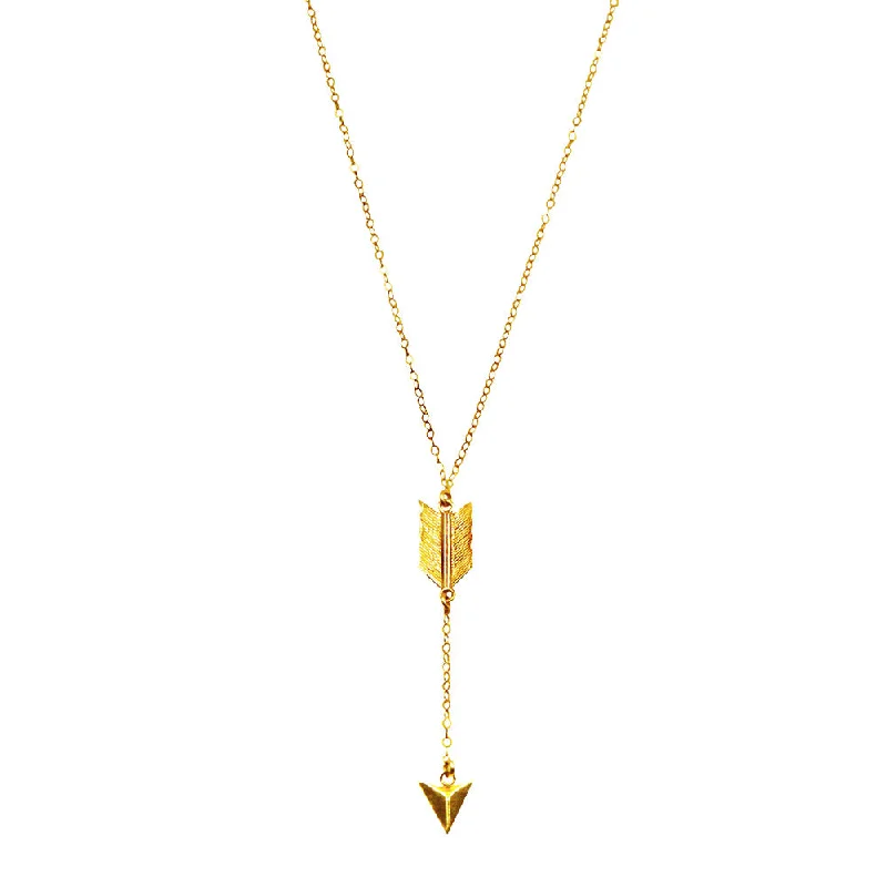 Ladies necklaces winter sparkle designs-Arrow Necklace