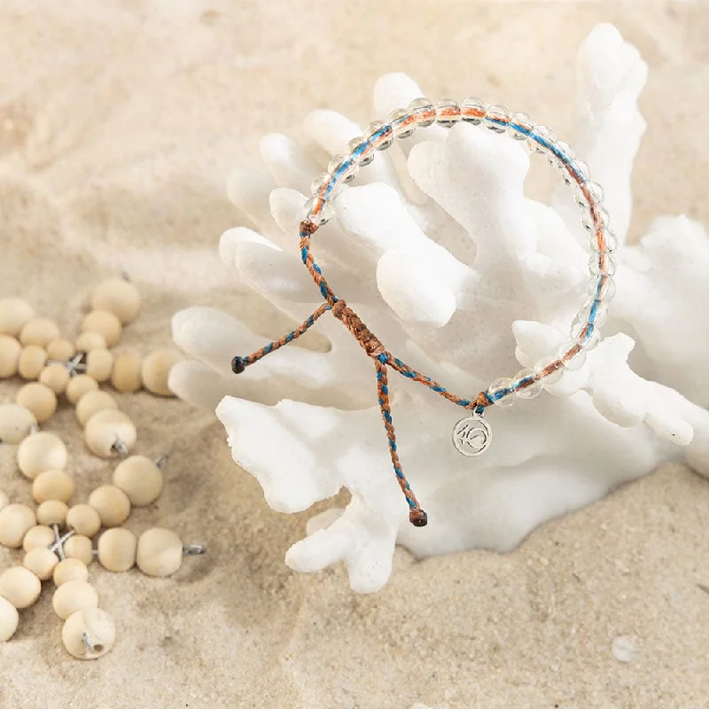 Ladies bracelets romantic floral styles-4 Ocean Recycled Plastic & Glass Bracelet - Seaside