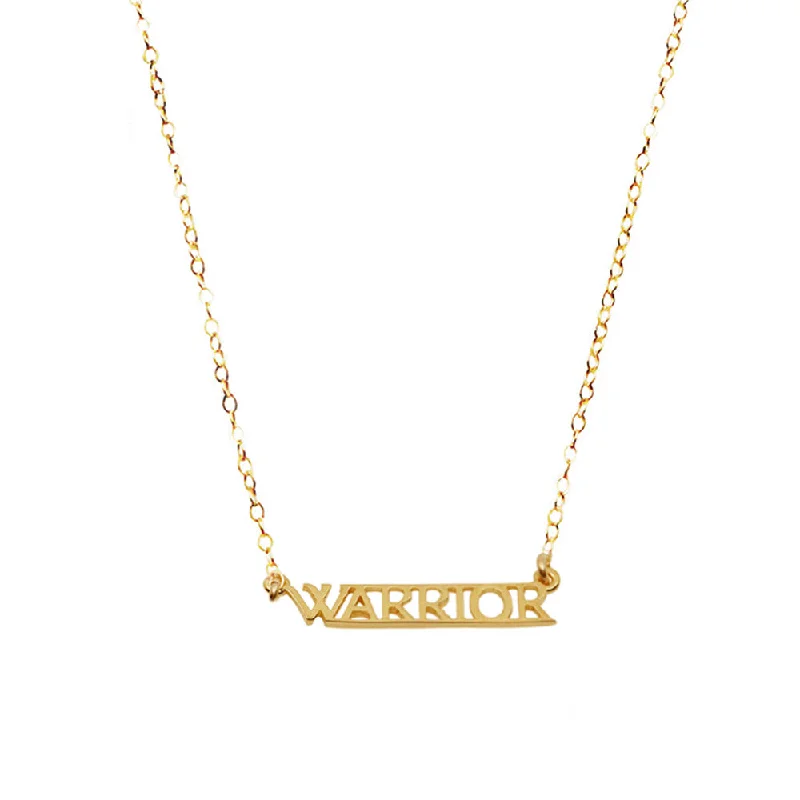 Ladies necklaces subtle hue styles-Warrior Necklace