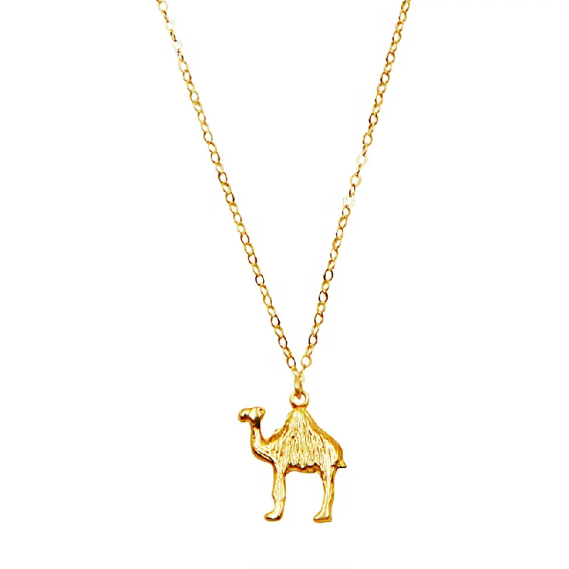 Ladies necklaces tarnish-free designs-Camel Necklace