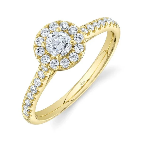 ladies engagement ring edwardian-0.30CT-CTR(ROUND) 0.32CT-SIDE DIAMOND ENGAGEMENT RING