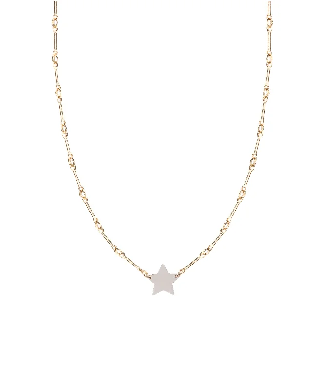 Ladies necklaces knot symbol designs-Dalia Star Necklace