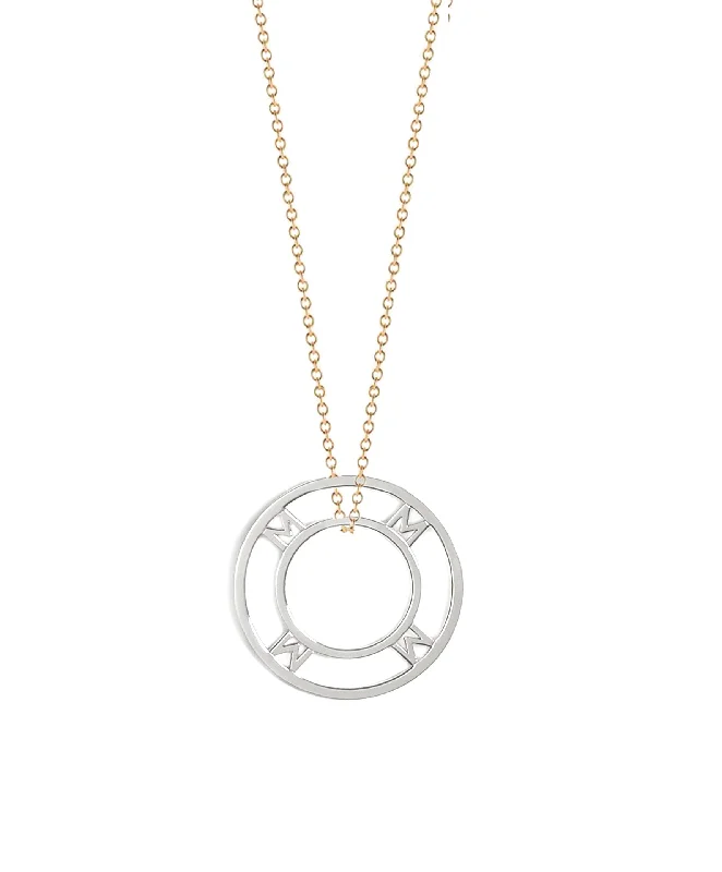 Ladies necklaces understated elegance styles-Atlas Initial Token Necklace